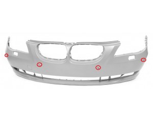 Pare-chocs avant (radars) à peindre BMW serie 5 E60 + E61 2007-2010